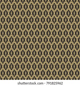 Vector modern tiles pattern. Abstract art deco seamless monochrome background. american football style