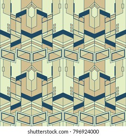 Vector modern tiles pattern. Abstract color seamless background