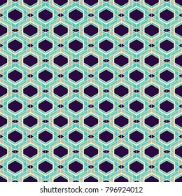 Vector modern tiles pattern. Abstract color seamless background