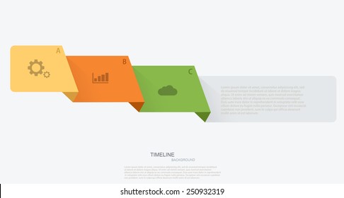 Vector modern timeline infographic. Business development. Eps10