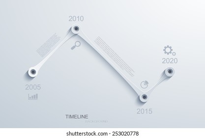 Vector modern timeline infographic. Business development. Eps10