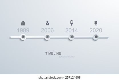 Vector modern timeline infographic. Business development. Eps10