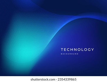 Vector modern transparent line technology blue purple gradient abstract background | technology blurry background