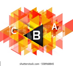 Vector modern triangle abstract background