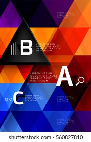 Vector modern triangle abstract background