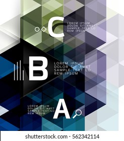 Vector modern triangle abstract background
