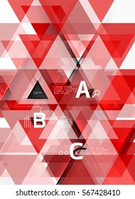 Vector modern triangle abstract background