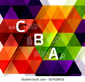 Vector modern triangle abstract background