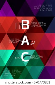 Vector modern triangle abstract background