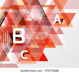 Vector modern triangle abstract background