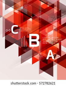 Vector modern triangle abstract background