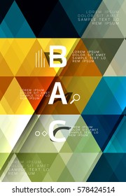 Vector modern triangle abstract background