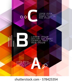 Vector modern triangle abstract background