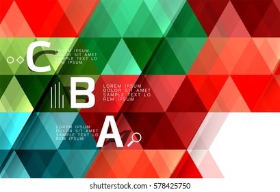 Vector modern triangle abstract background