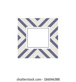 Vector Modern Triangle Frame and Invitation Template