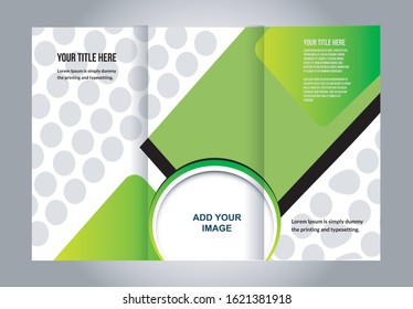 Vector modern tri-fold brochure design template 