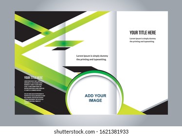 Vector modern tri-fold brochure design template 