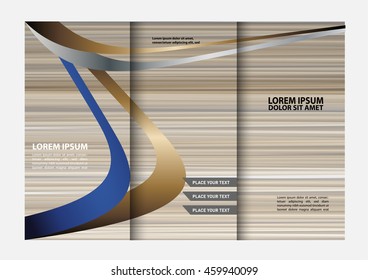 Vector modern tri-fold brochure design template
