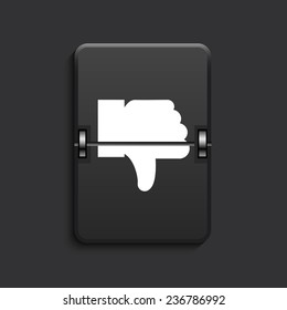 vector modern unlike scoreboard black icon. Eps 10
