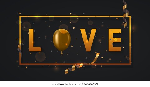 Vector modern valentines day or love poster background
