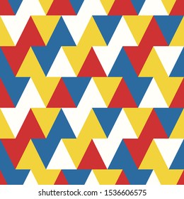 vector modern variety triangle seamless pattern