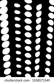 vector modern vertical white ovals shape on black for brochure banner and publication