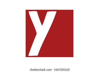 Vector modern vibrant letter Y
