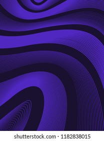 vector modern violet curve lines background on dark violet for brochure banner and publication