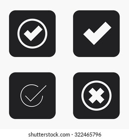 Vector modern vote  icons set on white background