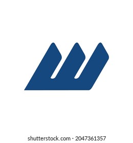 vector modern w logo illustration suitable for backgrounds, icons, logos and images