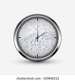 Vector modern watch icon on white background.
