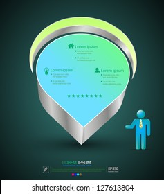 Vector  modern water drop tag  / loop business report or plan / modern template / education template / business brochure