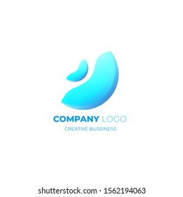 Vector Modern Wave Business logo design elements for company branding and trademark. gradient futuristic style. EPS 10