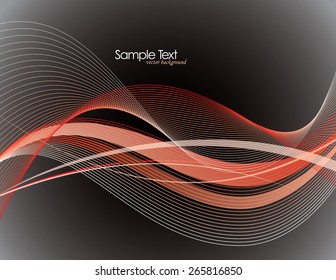 Vector Modern Wavy Background.