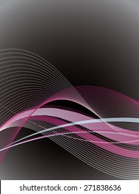 Vector Modern Wavy Background.