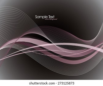 Vector Modern Wavy Background.