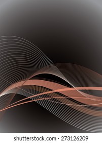 Vector Modern Wavy Background.