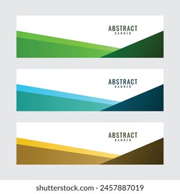 Vector Modern Web Business Banner Template For Background Presentation