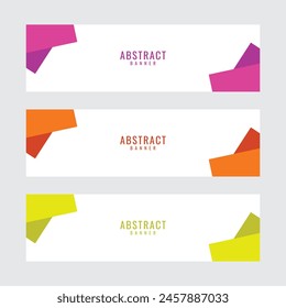 Vector Modern Web Business Banner Template For Background Presentation