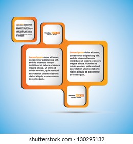 Vector modern web/brochure design with place for text