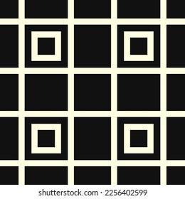 vector modern white scottish seamless pattern on black