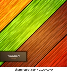 Vector modern wooden background. Eps 10 illustration
