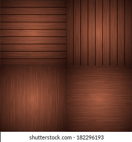 Vector modern wooden backgrounds. Eps 10 illustration