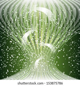 vector modern xmas object with snow