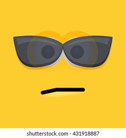 vector modern yellow face background. Eps10 illustration