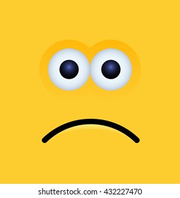 vector modern yellow face background. Eps10 illustration