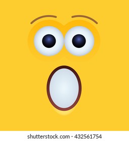 vector modern yellow face background. Eps10 illustration