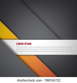 Vector modern yellow line abstract background and wallpaper template
