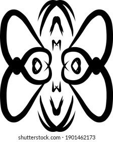 ilustración de mariposa de balde modificado vectorial