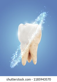 diente molar vectorial. belleza y salud. limpieza dental y cuidado personal